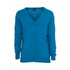 Pánsky pulóver gombičky // Urban Classics Knitted Cardigan turquoise