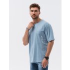 Pánske tričko krátky rukáv // OVERSIZE - blue S1628