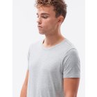 Men's plain t-shirt S1370 - grey melange