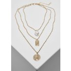 Urban Classics / Layering Pearl Basic Necklace gold
