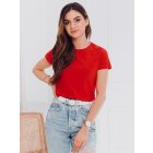 Women's plain t-shirt SLR001 - red