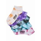 Urban Classics / Tie Dye Invisible Socks 5-Pack multicolor
