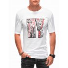 Men's t-shirt S1805 - white/red