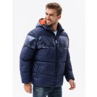 Men's winter jacket - V1 dark blue C546