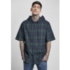 Pánska mikina // Urban classics Hooded Short Sleeve Shirt navy