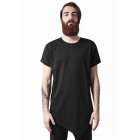 Pánske tričko krátky rukáv // Urban Classics Asymetric Long Tee black