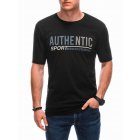 Men's printed t-shirt S1869 - black