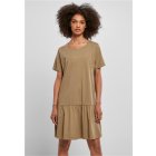 Dámske šaty // Urban Classics Ladies Valance Tee Dress khaki