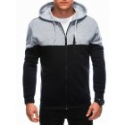 Men's zip-up sweatshirt B1612 - navy