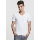 Pánske tričko krátky rukáv // Urban Classics V-Neck Pocket Tee white