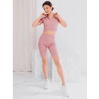 Women's set blouse + shorts ZLR013 - pink