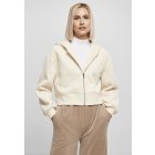 Dámska bunda // Urban Classics Ladies Short Oversized Zip Jacket whitesand