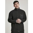 Pánsky pulóver // Urban Classics Polar Fleece Track Jacket black