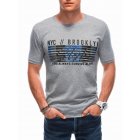 Men's printed t-shirt S1870 - grey