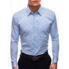 Men's elegant shirt with long sleeves K660 - light blue