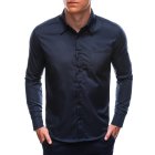Men's shirt with long sleeves K597 - dark blue