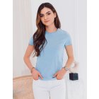 Women's plain t-shirt SLR001 - light blue