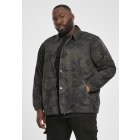 Pánska bunda // Urban Classics Camo Cotton Coach Jacket dark camo