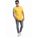 Pánske tričko krátky rukáv // Urban Classics Shaped Long Tee chrome yellow