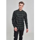 Pánska košeľa // Urban Classics Checked Flanell Shirt blk/forest