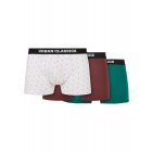 Pánske boxerky // Urban classics Organic Boxer Shorts 3-Pack scrpt clrfl+cherry+