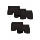 Urban Classics / Solid Organic Cotton Boxer Shorts 5-Pack black+black+black+black+black